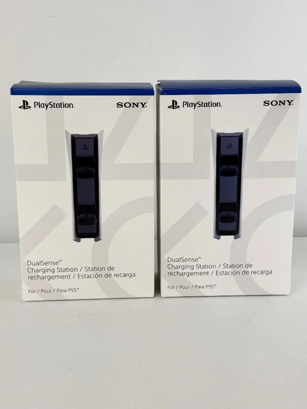 2Pcs - Sony Playstation 5 (PS5) DualSense Charging Station - BOX ONLY